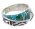 Turquoise Southwest Silver Ring Size 5-3/4 YS68262